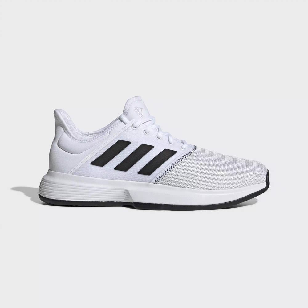 Adidas GameCourt Wide Zapatillas De Tenis Blancos Para Hombre (MX-74355)